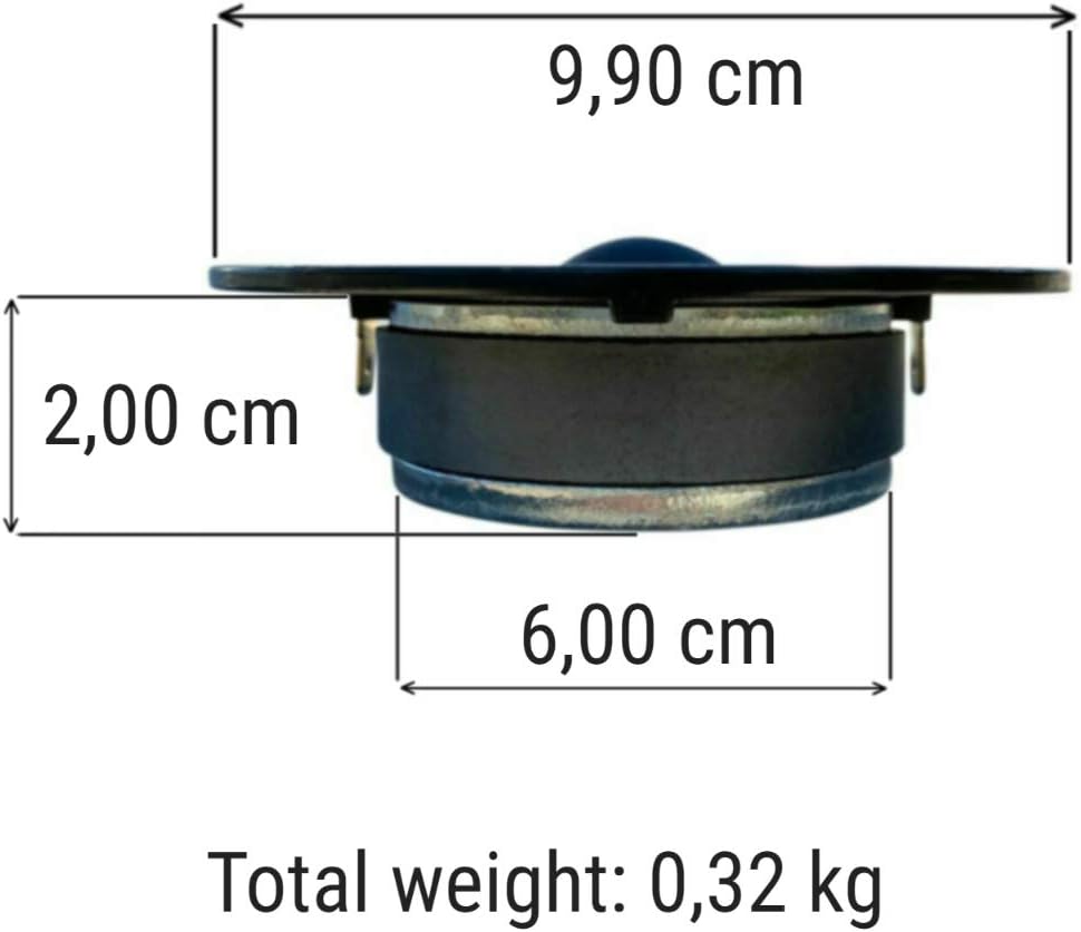 1 CIARE HT259 Dome Tweeter Driver hochtöner kuppeltreiber 4" 10,00 cm 100 mm Durchmesser 60 watt rms
