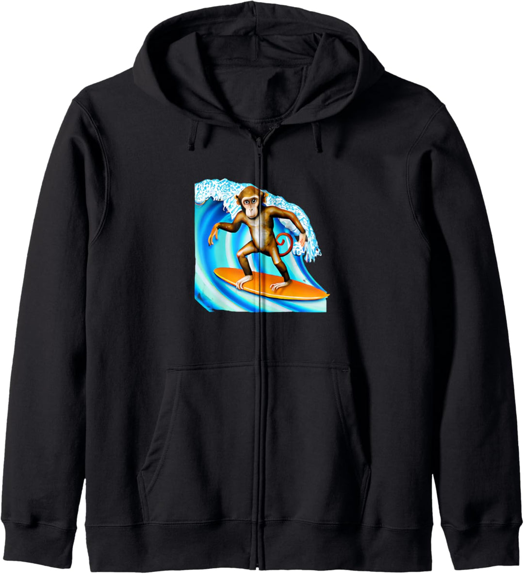 Surfender Affe Kapuzenjacke