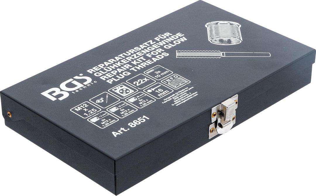 BGS 8651 | Reparatursatz für Glühkerzengewinde | M12 x 1,25 mm