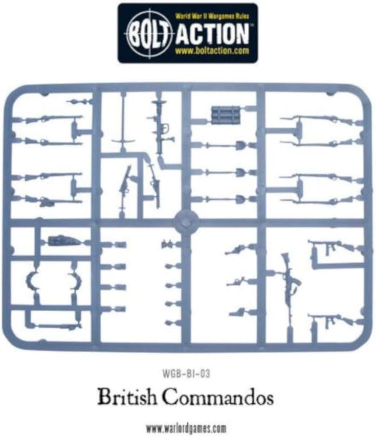 28mm WW2 Britische Kommandos 25 Plastikfiguren - Bolzenaktion Wargaming Miniaturen - Royal Marines