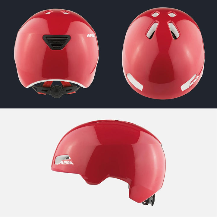 ALPINA HACKNEY - Leichter, Bruchfester & Optimal Klimatisierter Fahrradhelm Mit Nachrüstbarem LED Fü