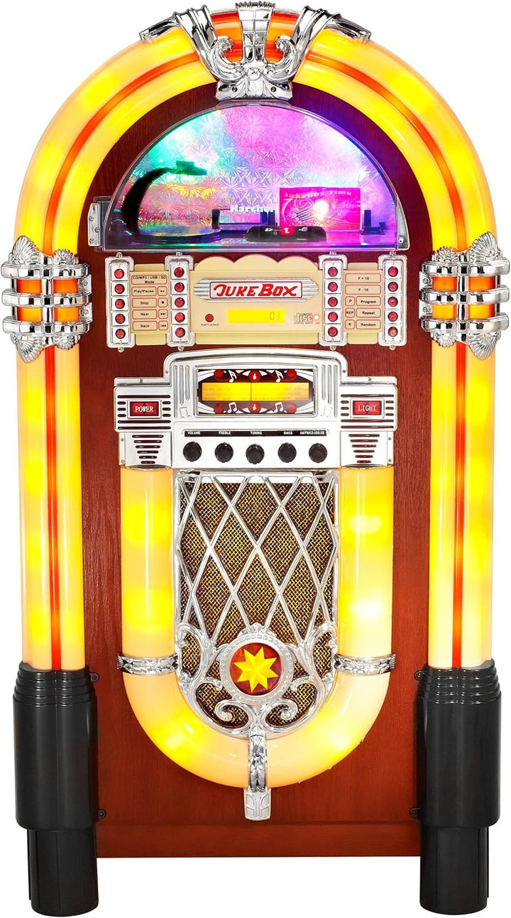 Karcher JB 6604 Jukebox (CD/MP3-Player, Radio, SD/MMC-Kartenslot, USB, Lightshow) UKW - CD