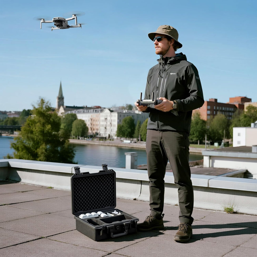 Lykus Titan AM110 Wasserdicht Tasche/Koffer/Case für Potensic Atom 2 und PTD 1 RC,Unterstützt 7 Akku