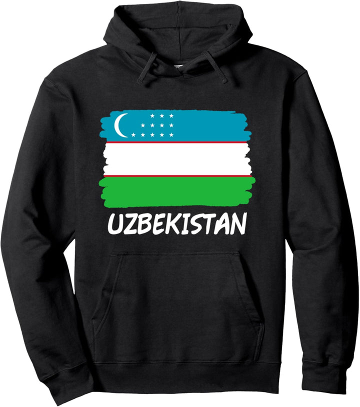 Usbekistan-Flagge Pullover Hoodie