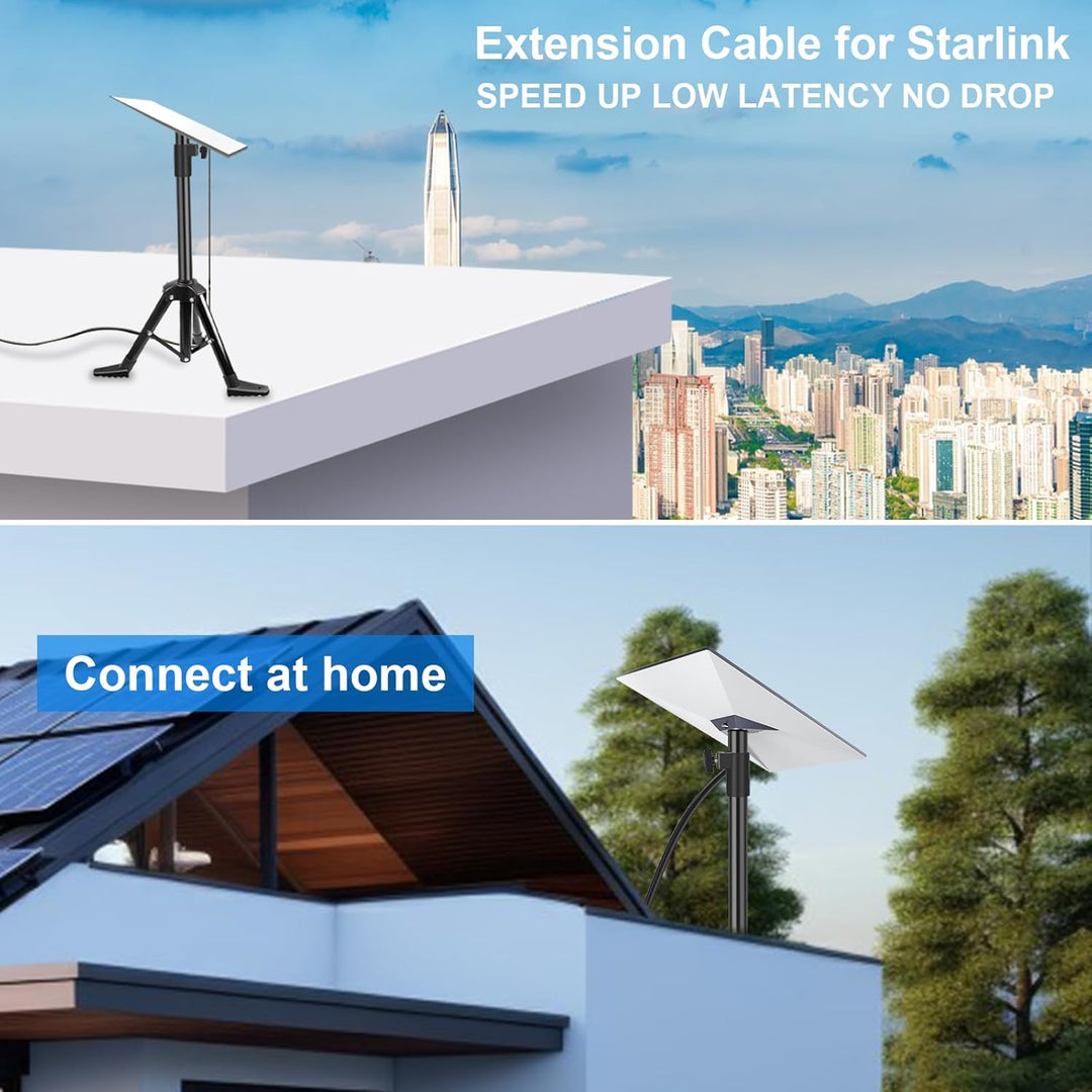WingFly Starlink Gen 3 Kabel - 150Fuss/46M Standard Aktuiertes Mini Ersatz - Wasserdicht für Rechtec