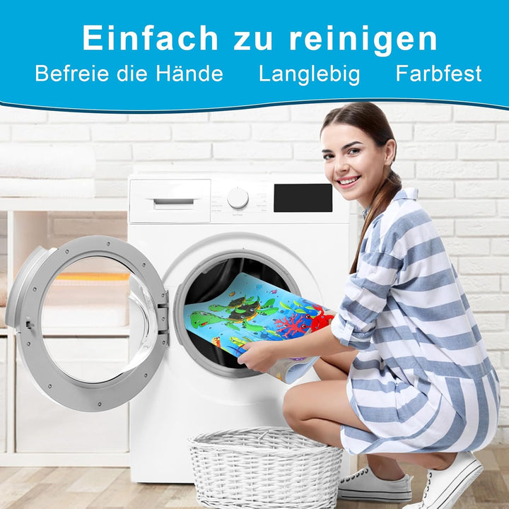 XIYUNTE Badewannenmatte rutschfest Kinder - 100% BPA frei, Extra Komfortabel Antirutschmatte Badewan
