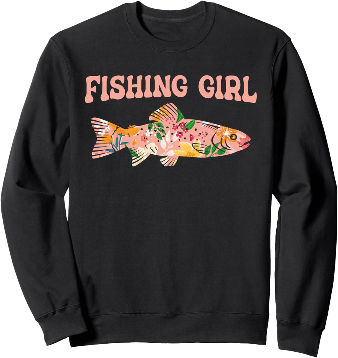 Angeln Girl Fischerin - Fischen Anglerin Sweatshirt