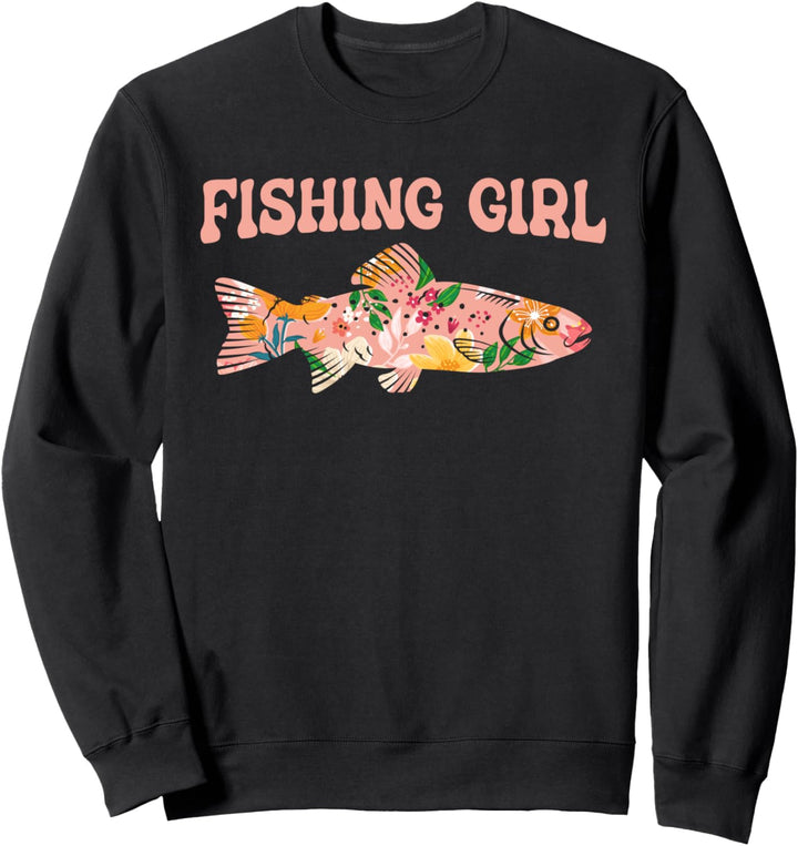 Angeln Girl Fischerin - Fischen Anglerin Sweatshirt