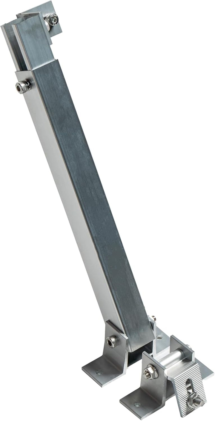 Solarmodul Halterung für Balkonkraftwerk Silber (15-30°) 1 Panel, Aufständerung für Solarpanel, Vers