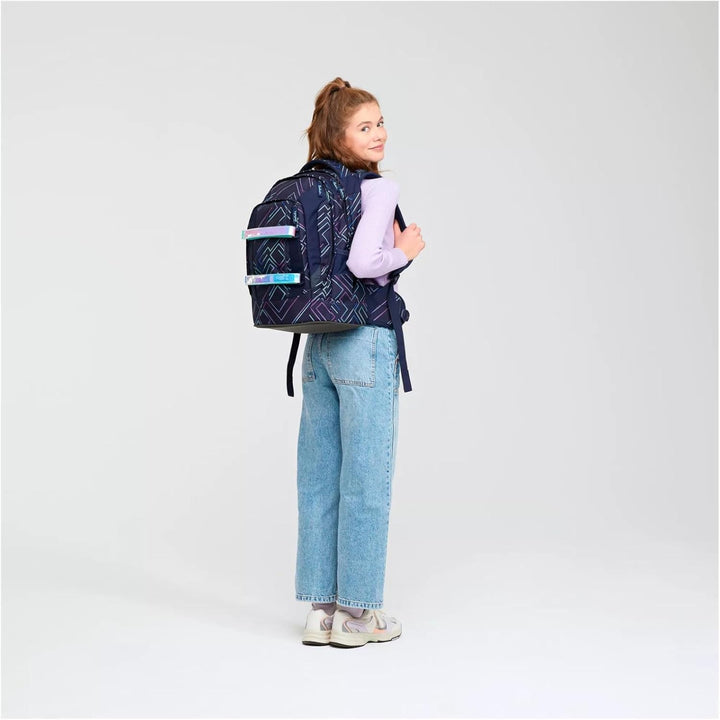 Satch Pack ab 5. Klasse ergonomisch 30L Stauraum standfest Organisationstalent 45 x 30 x 22 cm Purpl