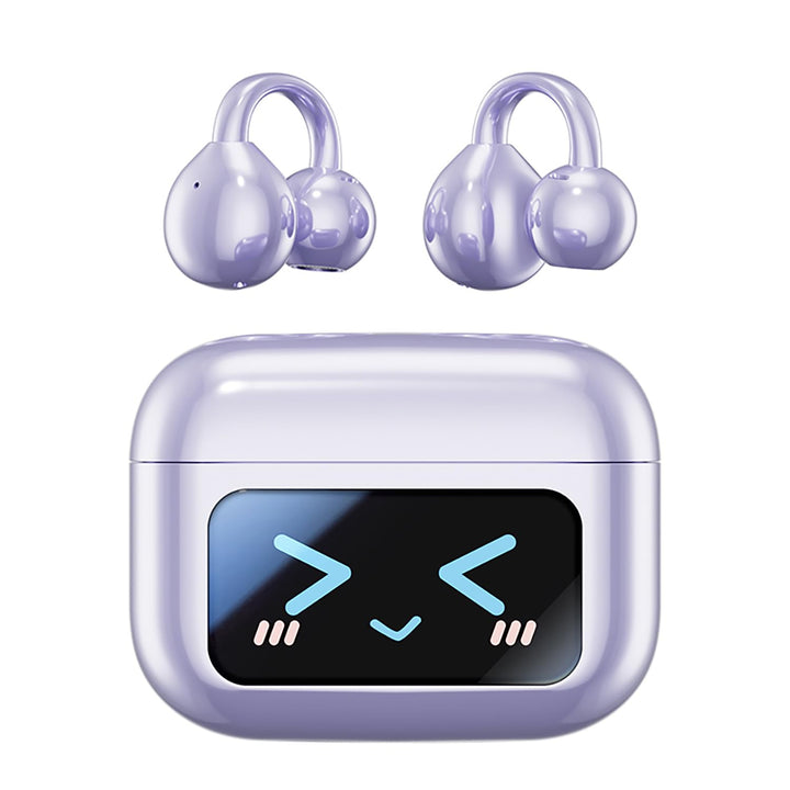 Bluetooth kopfhörer mit ohrclip, Bluetooth 5.4-Sportkopfhörer, Open Ear übersetzungskopfhörer,IPX5 w