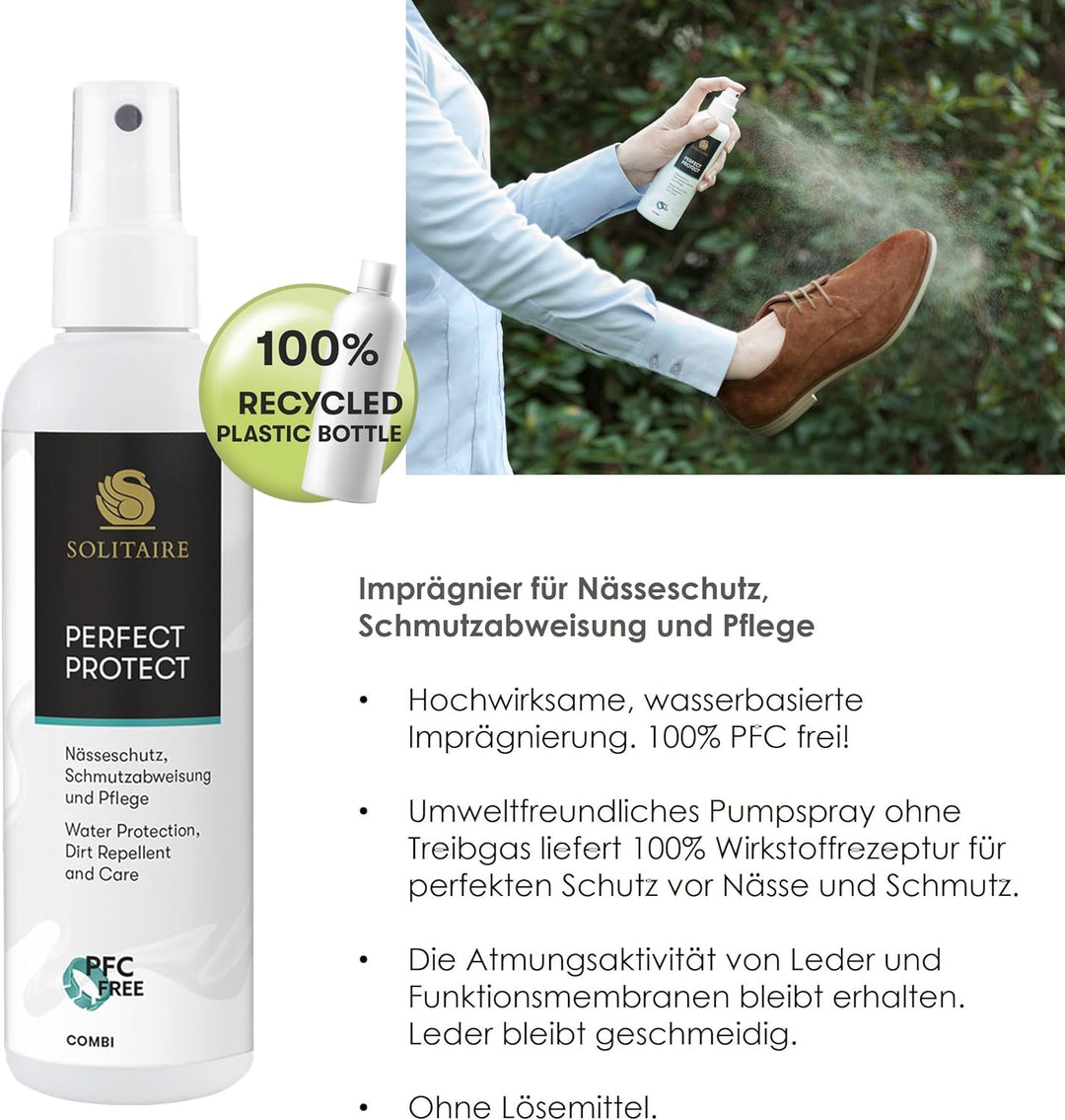 Solitaire Rauleder Schuhpflege-Set Velours Nubuk Wildleder Pflege Schuhputzset