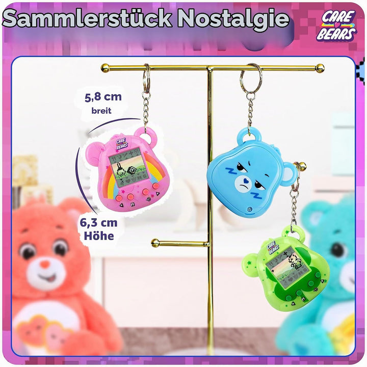 Care Bears Digital Pet - Cheer Bear Cyber Pet with Care Features, 1.4” Inch Screen, Handheld Interac