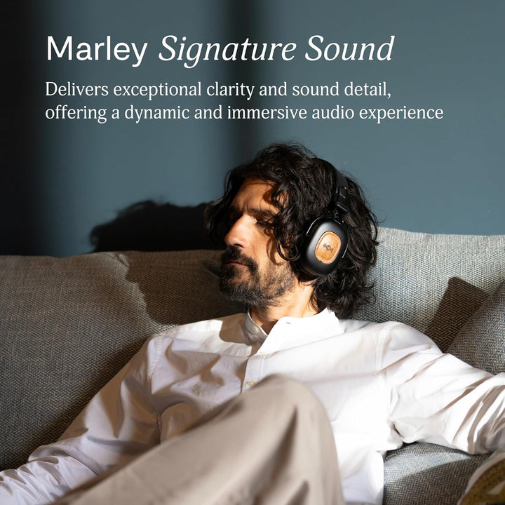Marley House of Positive Vibration Rebel kabellose Bluetooth Kopfhörer - Over-Ear Wireless ANC mit a
