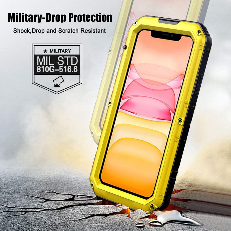 Beeasy Hülle Kompatibel mit iPhone 11, Wasserdicht Stossfest Outdoor Handy Case Militärstandard Schu