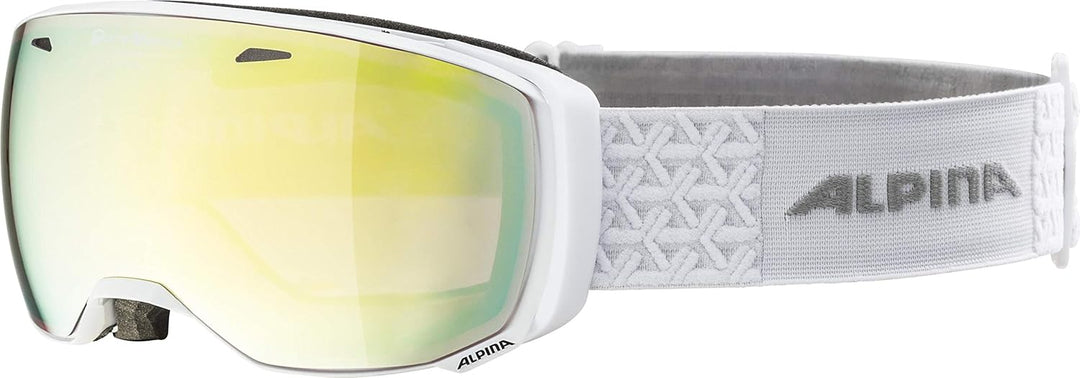 ALPINA Unisex Skibrille Skibrille (1er Pack) Einheitsgrösse Weiss, Einheitsgrösse Weiss