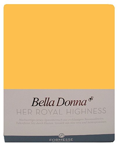 Bella Donna Jersey Spannbettlaken 120/200 - 130/220 Goldgelb (0040)