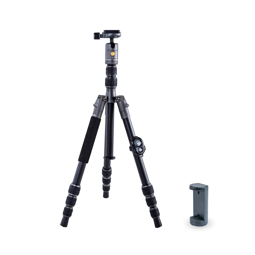 Vanguard VEO 3GO 204AB Reisestativ aus Aluminium Silber Tripod, Tripod