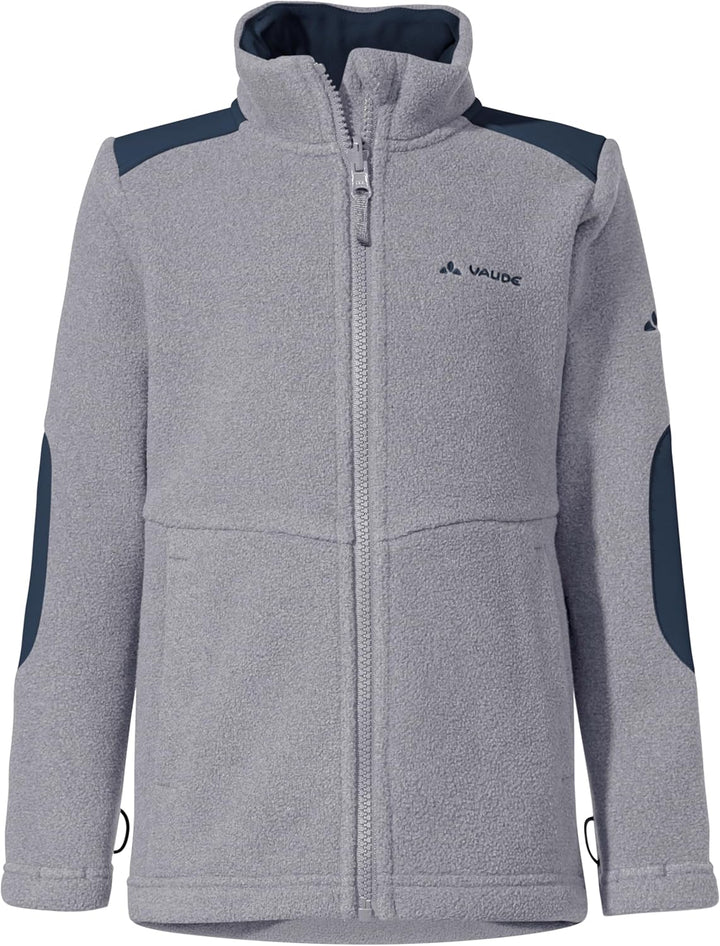 VAUDE Unisex Baby Kids Caprea Fleece Jacket Ii Jacke 8 Jahre grau-meliert, 8 Jahre grau-meliert