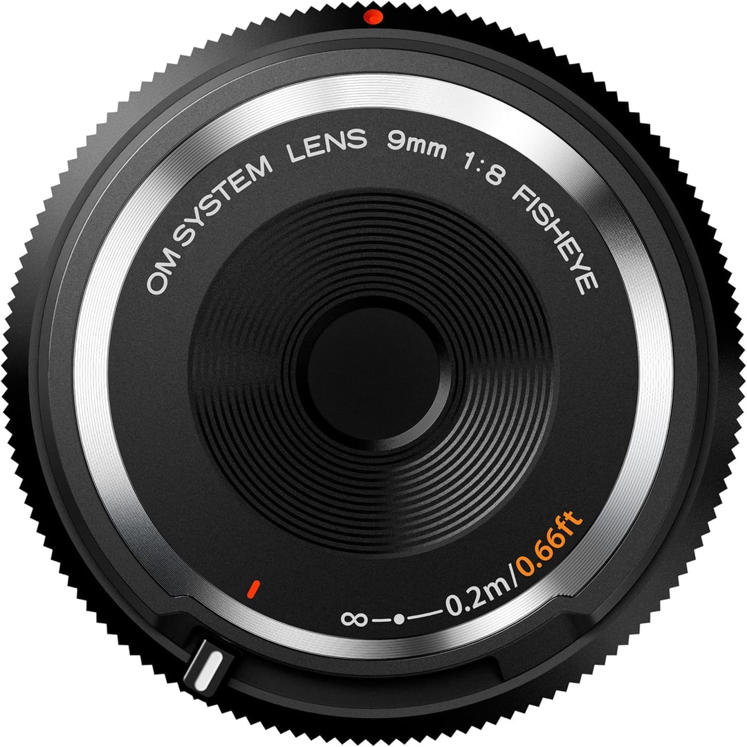 OM SYSTEM Body Cap Objektiv 9mm 1:8.0 Fisheye, geeignet für alle MFT-Kameras Olympus, Panasonic, sch