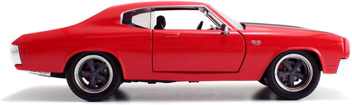 Jada Toys Fast & Furious Dom's 1970 Chevy Chevelle SS, Auto, Tuning-Modell im Massstab 1:24, zu öffn