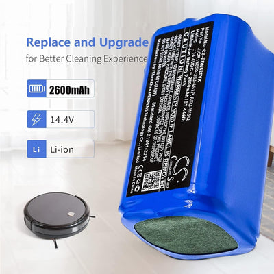 14.4V 2600mAh / 37.44Wh Ersatzakku, Batterie kompatibel mit Eufy RoboVac 11, 11S Plus,12,15TRoboVac