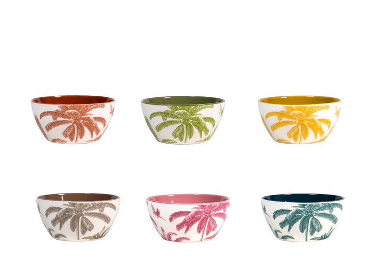 H&H Indian Summer Set 6 Bolo, New Bone China, cc490 Boli, Boli