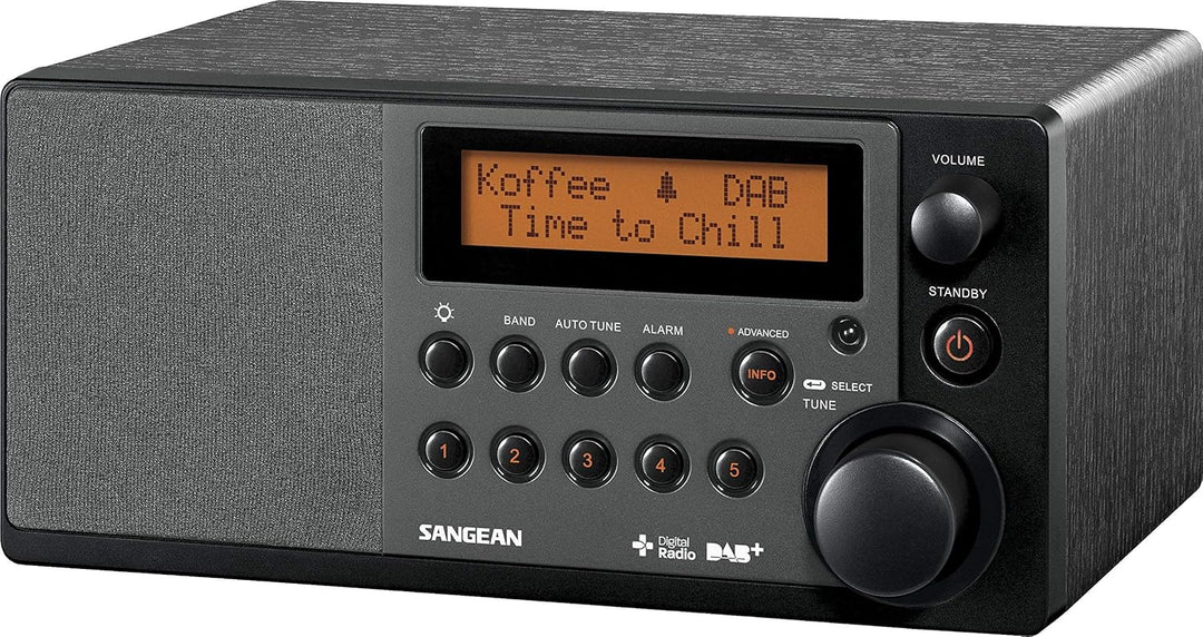 Sangean DDR-31 Tischradio - Digital radio mit DAB+ und FM - Aux-in - schwarz schwarz ohne Bluetooth,
