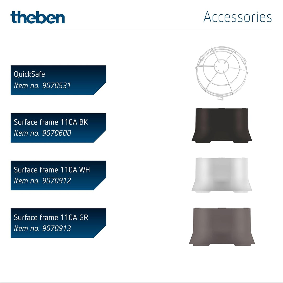 Theben 2080520 theRonda S360-100 UP WH – Präsenzmelder Passiv-Infrarot – PIR – 360°, THERONDA S360-1