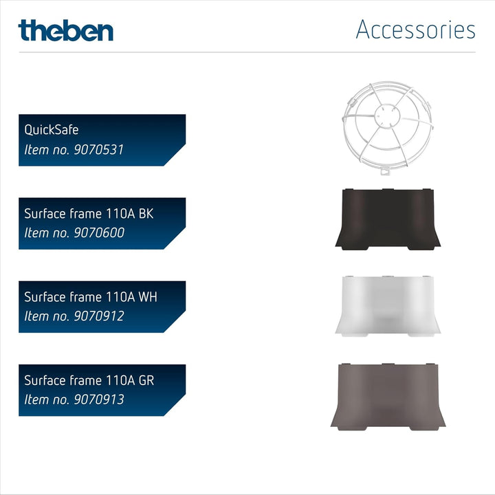 Theben 2080520 theRonda S360-100 UP WH – Präsenzmelder Passiv-Infrarot – PIR – 360°, THERONDA S360-1
