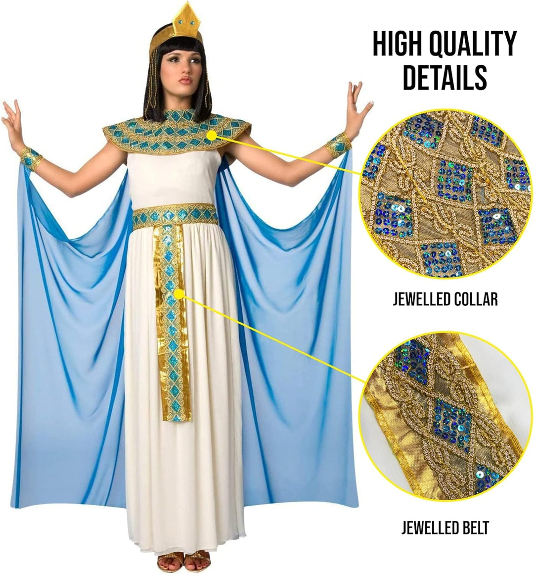 Morph Cleopatra Kostüm für Damen, Ägyptisches Thema, Perfekt für Partys und Events, S, S