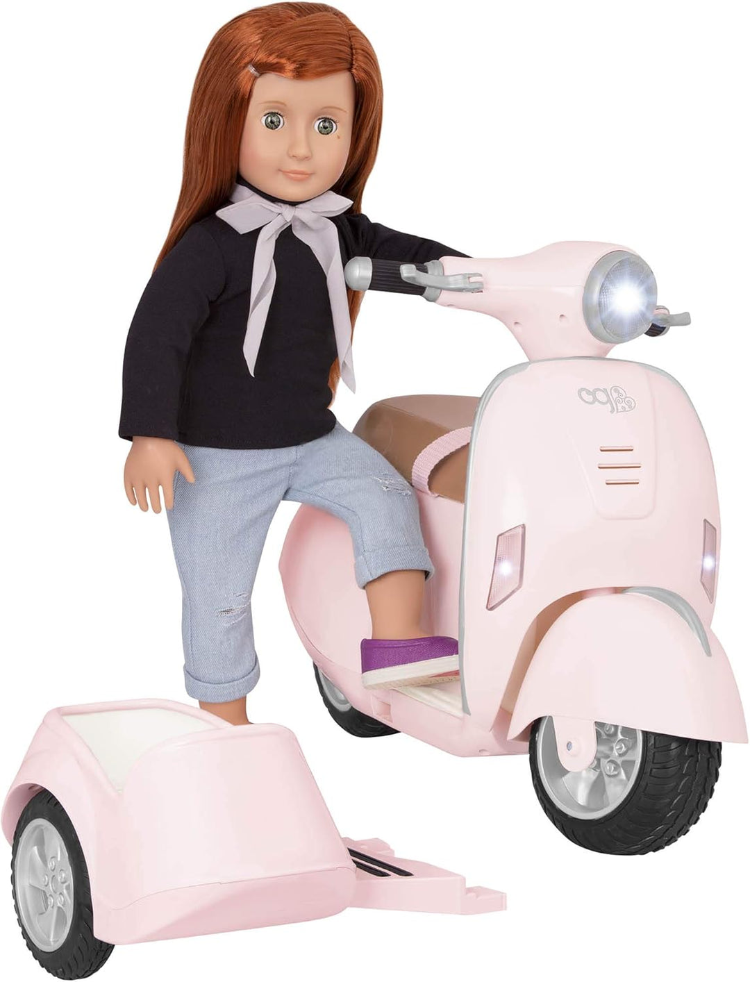 Our Generation – Fahrzeug Spielset – Helm & Beiwagen – 46 cm Puppenzubehör – Rollenspiel – Spielzeug