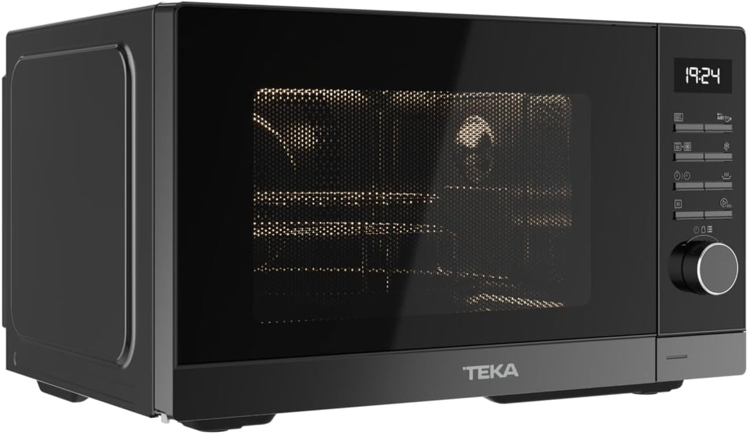 Teka MWE FS23 GC BK AirFry Mikrowelle mit Grill, Fassungsvermögen 23 l, mit Airfry-Funktion, 5 Leist