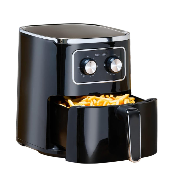 alpina Airfryer 4.5L - Heissluftfritteuse 1-4 Personen - Air Fryer mit Timer-Funktion - einstellbare