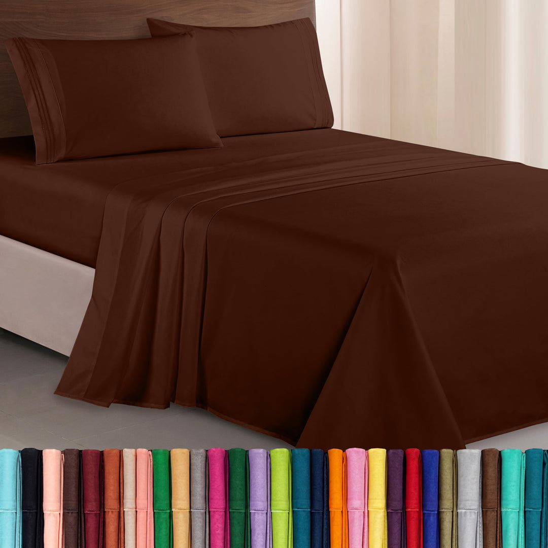 Elegant Comfort TM Luxuriöses Bettwäsche-Set, ägyptische Fadenzahl 1500, Bestickt, hochwertig, Hotel