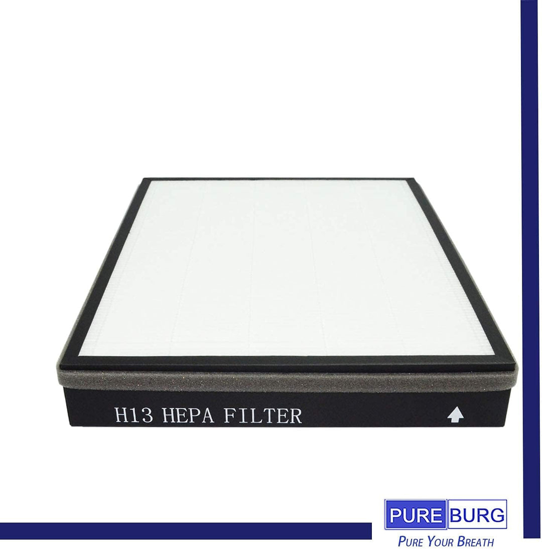 PUREBURG HEPA-Ersatzfilter + Aktivkohlefilter-Set Kompatibel mit Philips Serie 2000i AC2889 AC2887 A