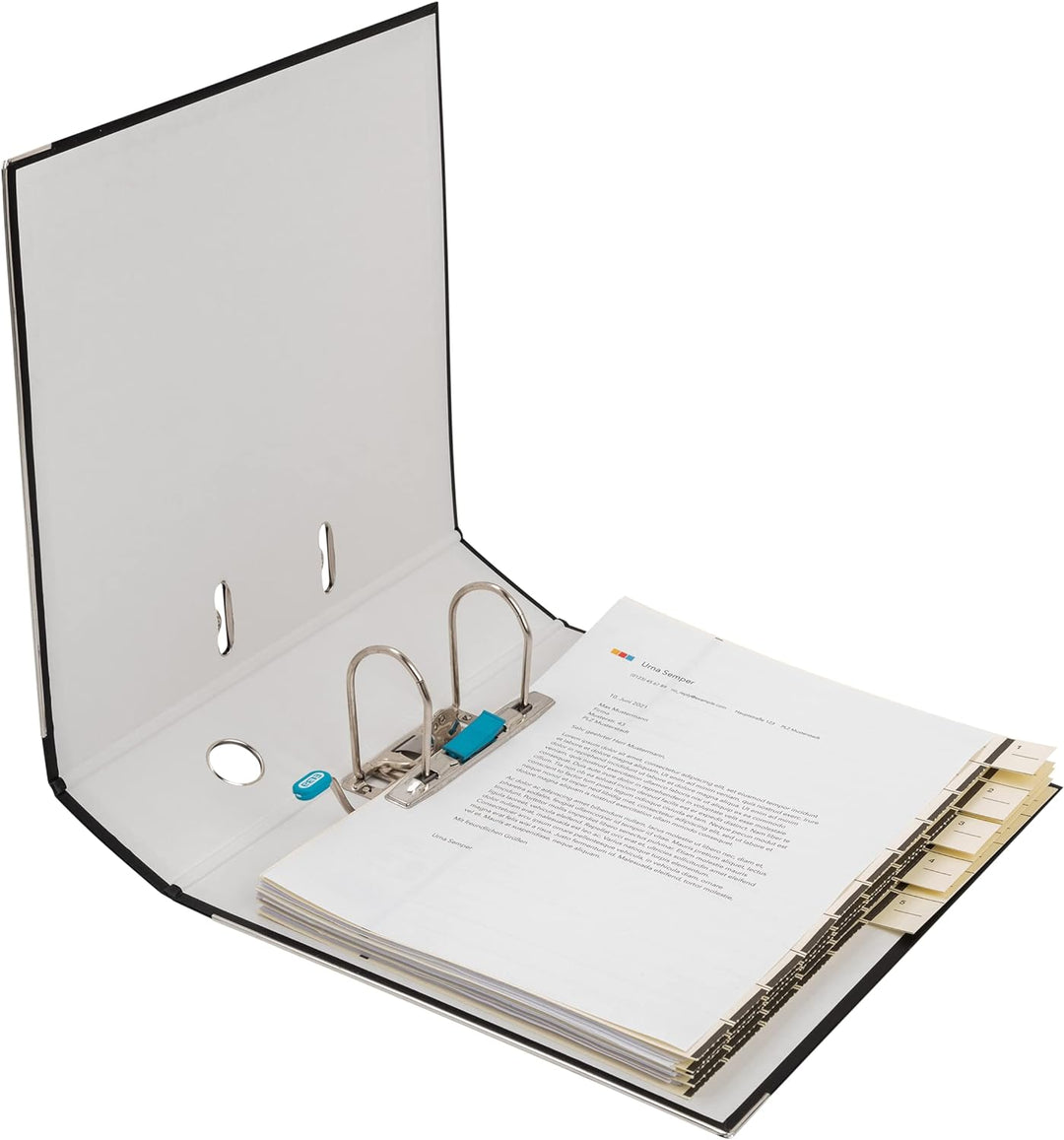 Elba Ordner A4, Smart Pro, 8 cm breit, Kunststoff aussen, schwarz, 10 Stück schwarz A4, breit, schwa