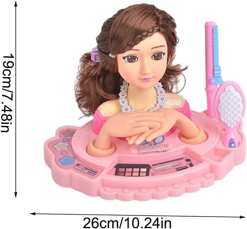 Make Up Und Haarstyling Puppenkopfspielzeug, Make Up Friseur Puppenstyling Kopfspielzeug Mit Haarzub