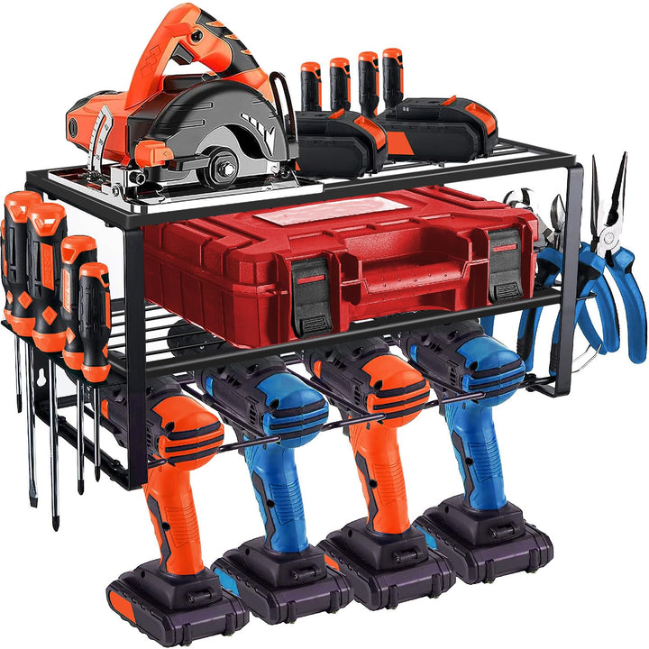 OYE Elektrowerkzeug Organizer, 4 Steckplätze Heavyduty Elektrisch Bohrer Wandmontage Aufbewahrungsre