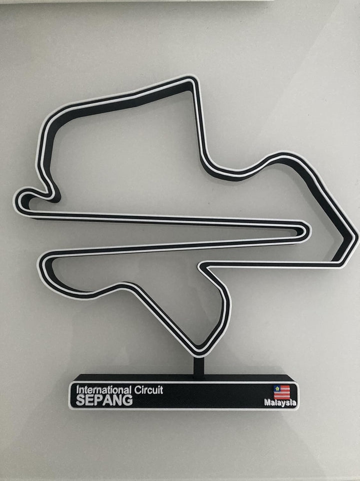 Sepang Rennbahn, 3D-Rennbahnmodell, Auto-Dekoration