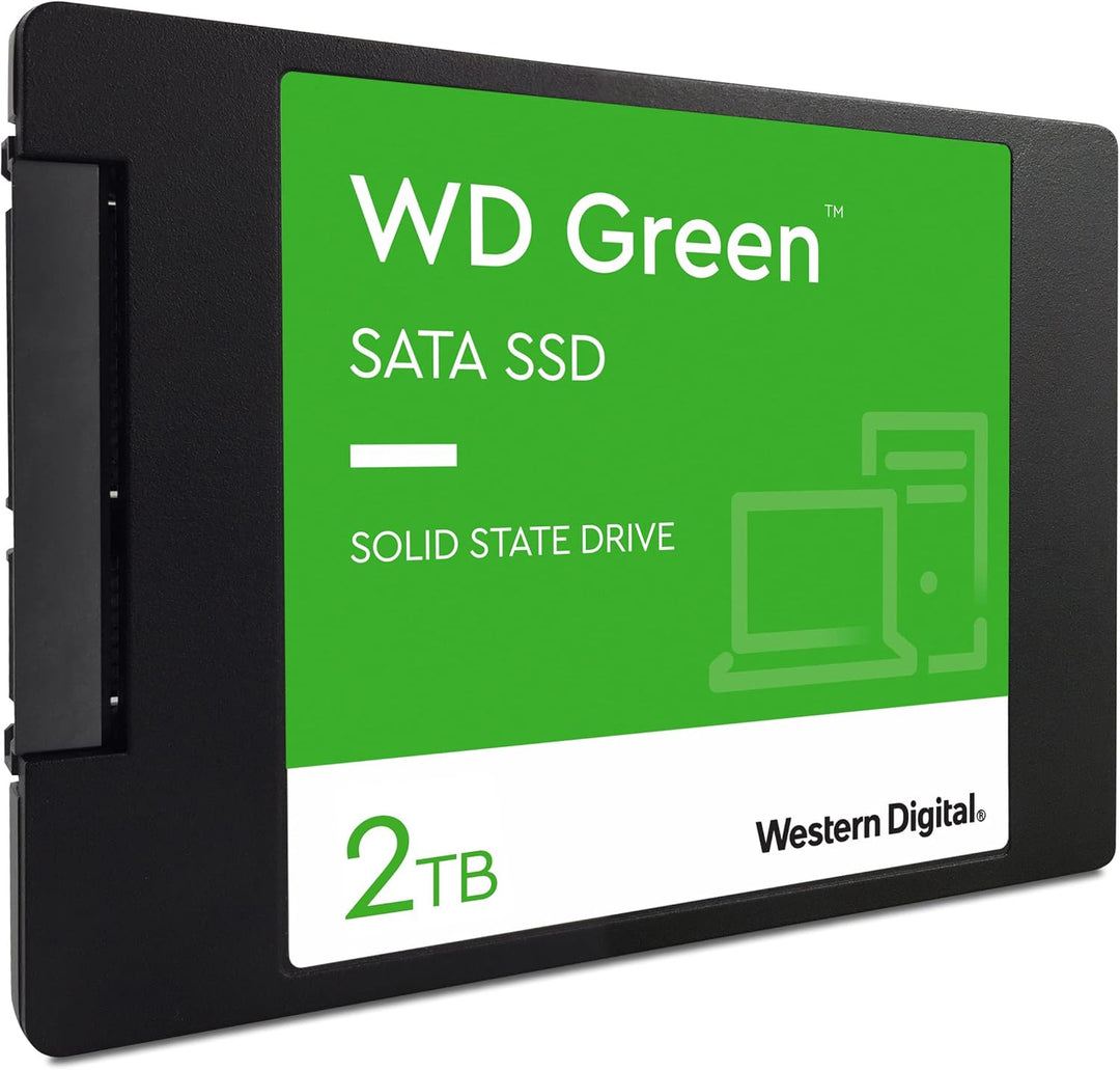 WD Green SATA SSD interne SSD 2 TB (2,5 Zoll Modul für den Einsatz in Laptops und Desktop PCs, SLC-C