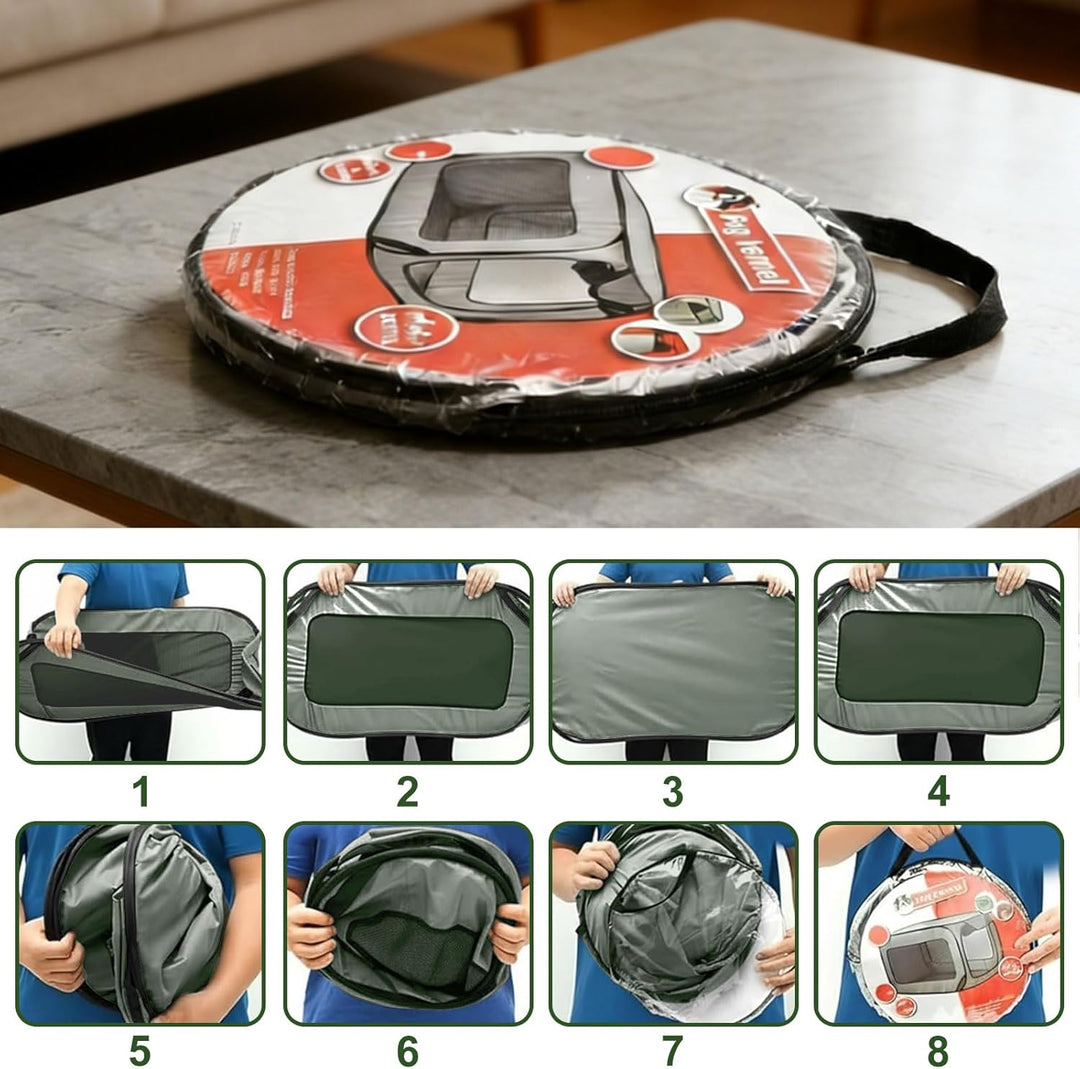 Hundetransportbox Faltbar, Oxford Stoff Hundebox Auto Hundetasche Tragbarer Hunde Transportboxen für