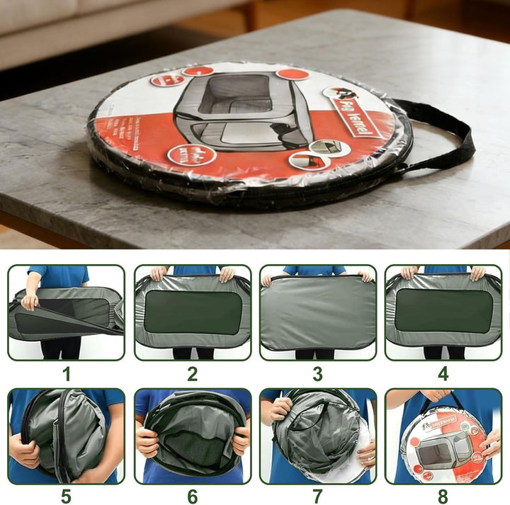 Hundetransportbox Faltbar, Oxford Stoff Hundebox Auto Hundetasche Tragbarer Hunde Transportboxen für