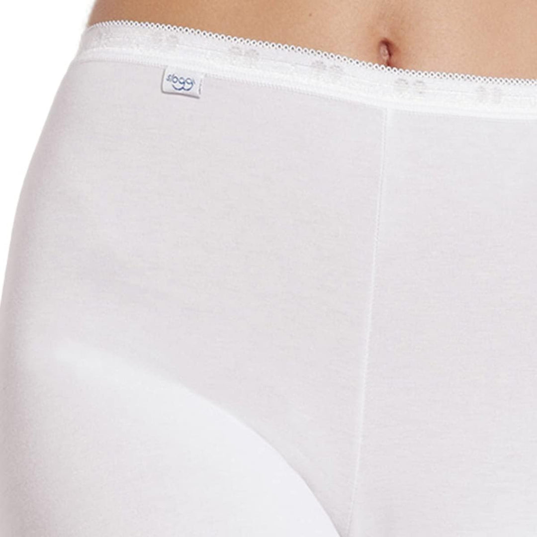 Sloggi Damen Basic+ Long Panty 40 3 X Weiss, 40 3 X Weiss