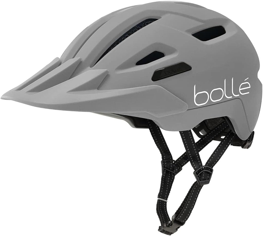 Bollé - Stance Cross, Bike Helmet, Urban Bike Helmet, Mountainbike Helmet, Visor Helmet Grey M, Grey