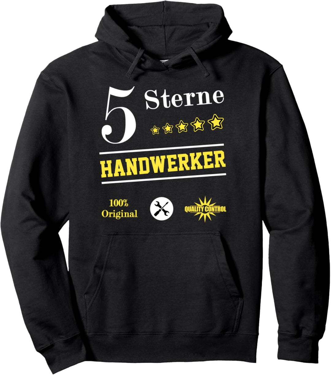 Original Fünf Sterne Handwerker | Männertag Geschenkidee Pullover Hoodie