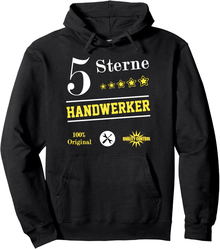 Original Fünf Sterne Handwerker | Männertag Geschenkidee Pullover Hoodie
