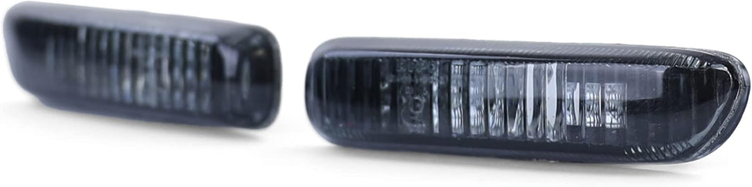 Klarglas Seitenblinker Schwarz Smoke Paar passend für 3er BMW E46 1998-2003