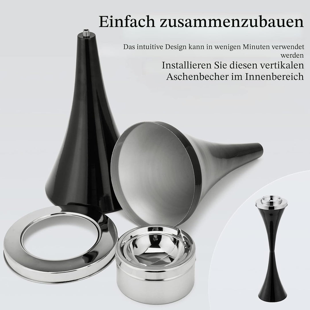 Aschenbecher auf dem Boden stehender Smart Zigarette Abnehmbare Aschenbecher Push Down Boden Ständer