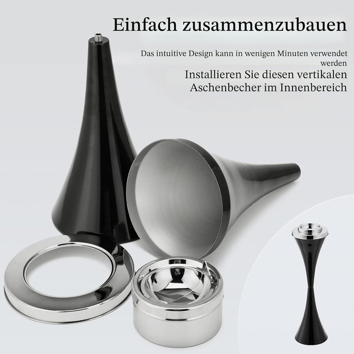 Aschenbecher auf dem Boden stehender Smart Zigarette Abnehmbare Aschenbecher Push Down Boden Ständer